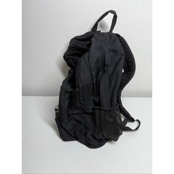 Vintage JanSport Black Backpack  Padded Shoulder Straps Mesh Pockets - Picture 5 of 16